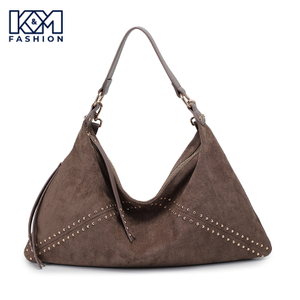 KM2404603 - Hobo Bags Suede Designer Women Ladies Luxury Top Quality Custom Hand Bag ,Studded