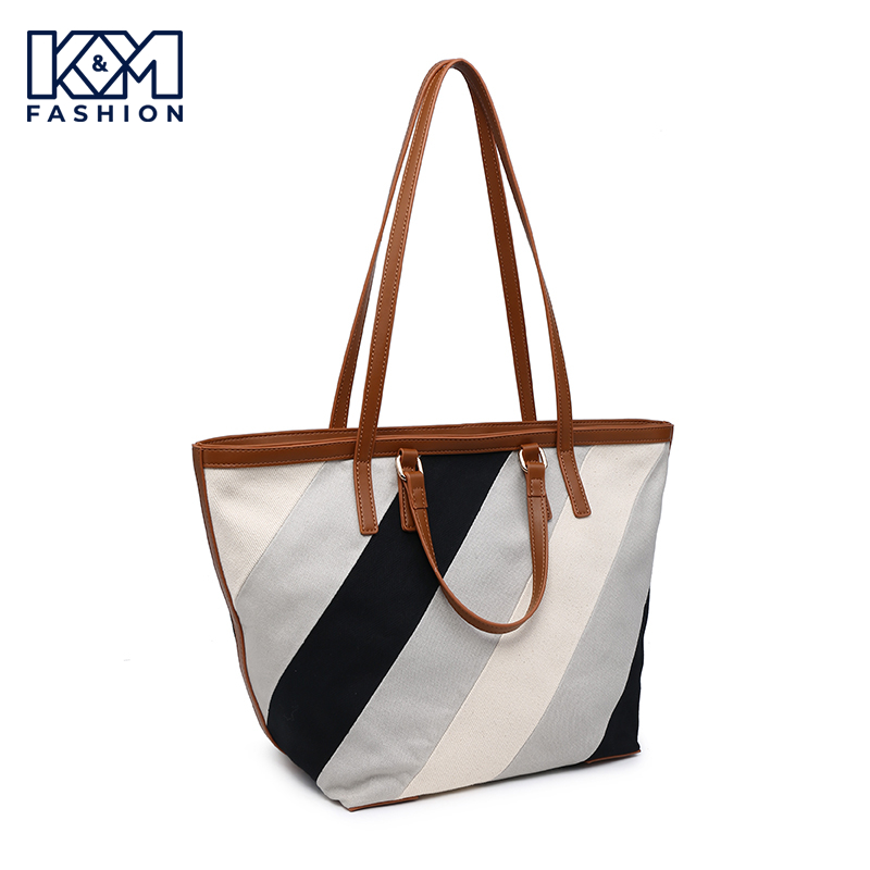 KM230740 - Tote Bags Cotton Fabric Designer Women Ladies Luxury Top Quality Custom Hand Bag